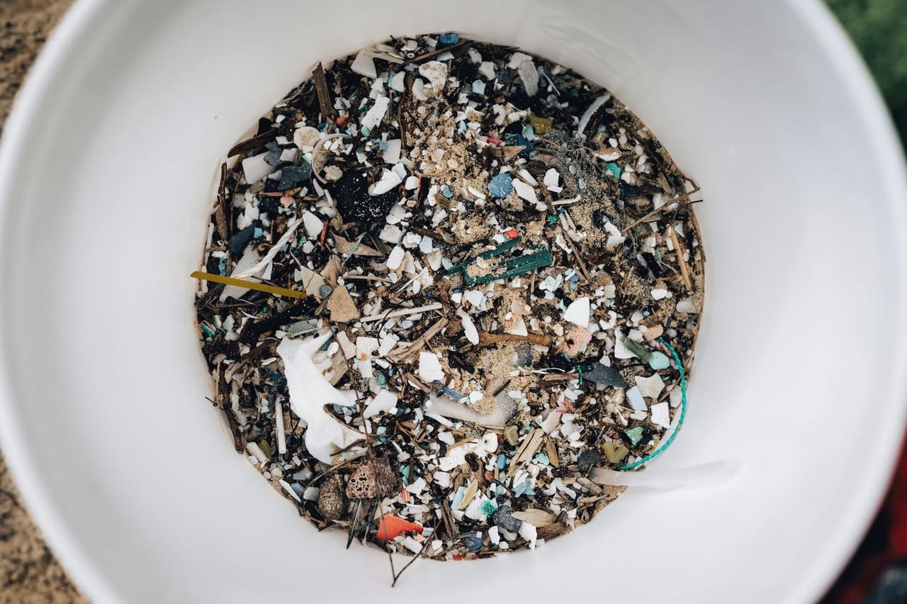 Mixed skip waste sorted for recycling at a local materials recovery facility
